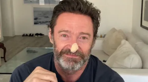 Hugh Jackman compartiendo su diagnóstico